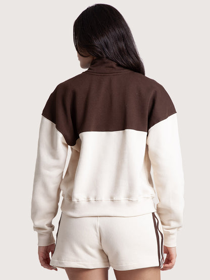 Moletom Canguru Special Cut Hang Loose Off White Bicolor