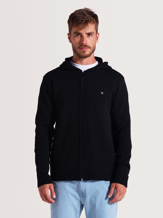 Tricot Preto Hang Loose Coast