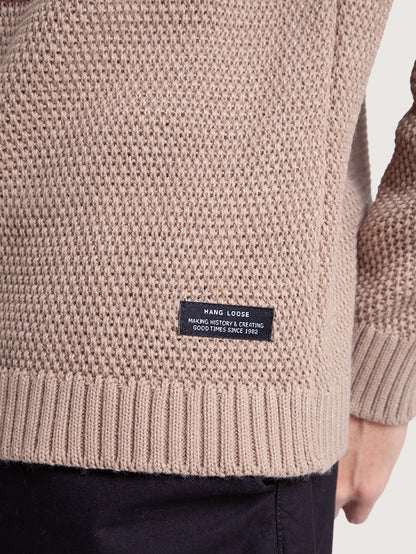 Suéter Tricot Marrom Hang Loose Good Times
