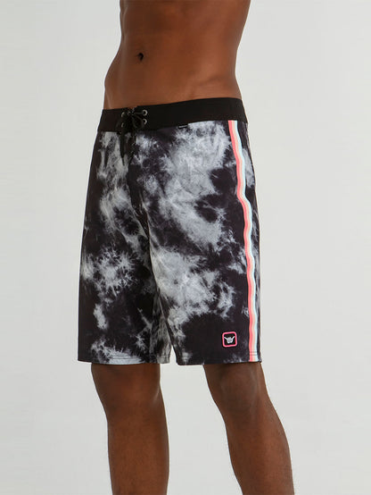 Boardshort Hang Loose Tie Dye Preto 19.5"