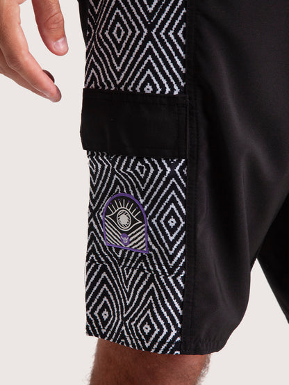 Boardshorts Preto Hang Loose Optical