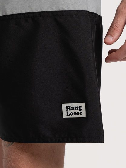 Boardshort Hang Loose Oldscool 18" Preto