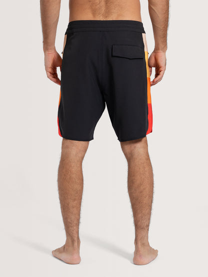 Boardshorts 18 Preto Hang Loose Neon