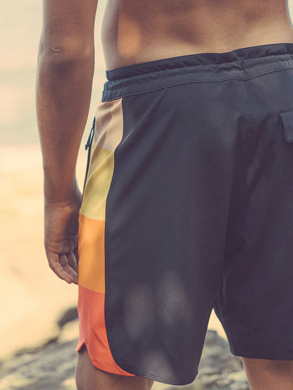 Boardshorts 18 Preto Hang Loose Neon