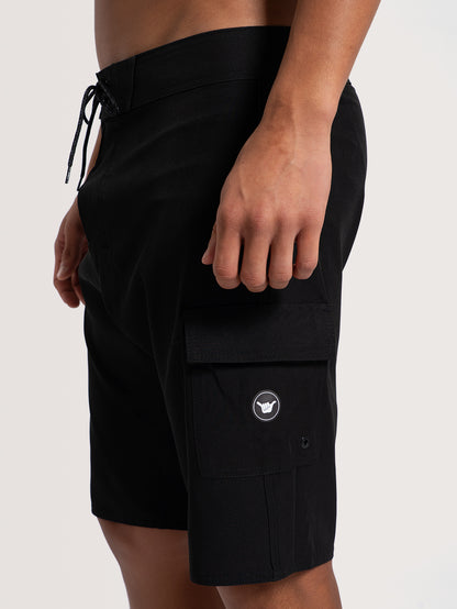 Boardshorts Preto Hang Loose Secret