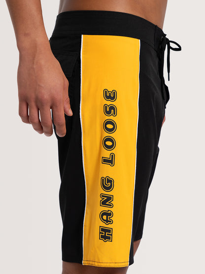 Boardshorts 20 Preto Hang Loose Wise