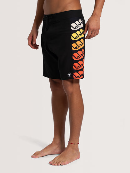 Boardshorts 19 Preto Hang Loose Retrolog