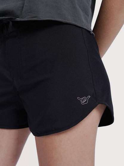 Boardshorts Loose Feminino Hang Loose Preto