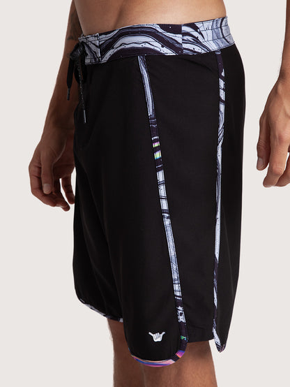 Boardshorts Hang Loose Dunas 19 Preto com Bolso Zíper