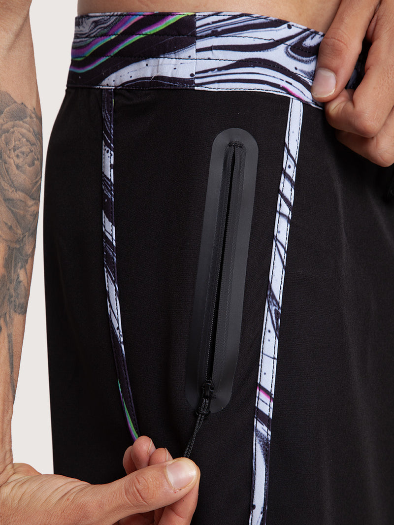 Boardshorts Hang Loose Dunas 19 Preto com Bolso Zíper