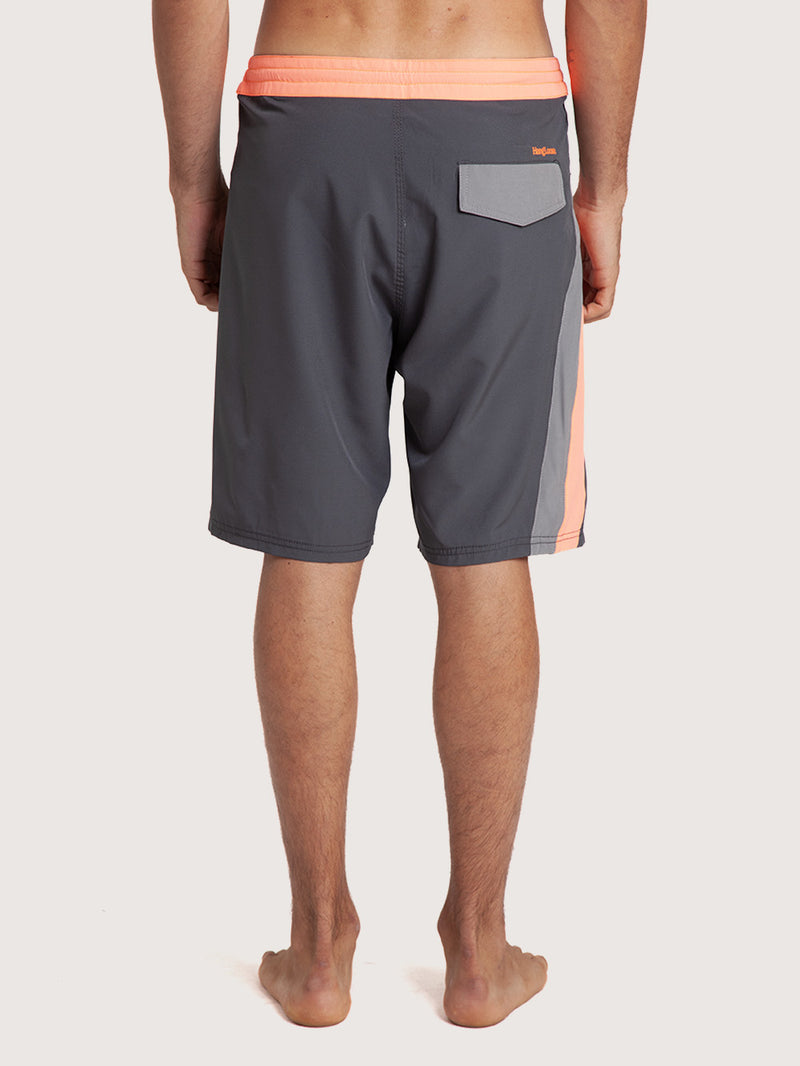 Boardshorts 19” Cinza Hang Loose Block