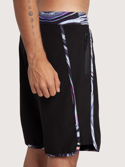 Boardshorts Hang Loose Dunas 19 Preto com Bolso Zíper