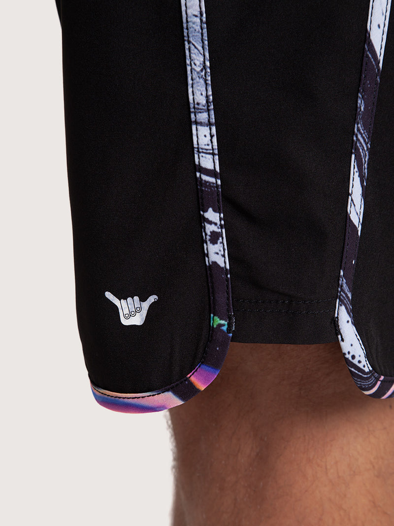 Boardshorts Hang Loose Dunas 19 Preto com Bolso Zíper