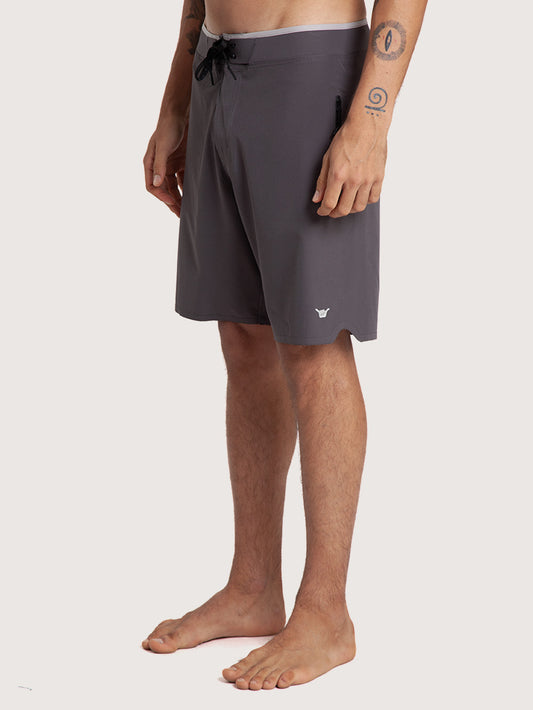 Boardshorts 19” Cinza Hang Loose Laser