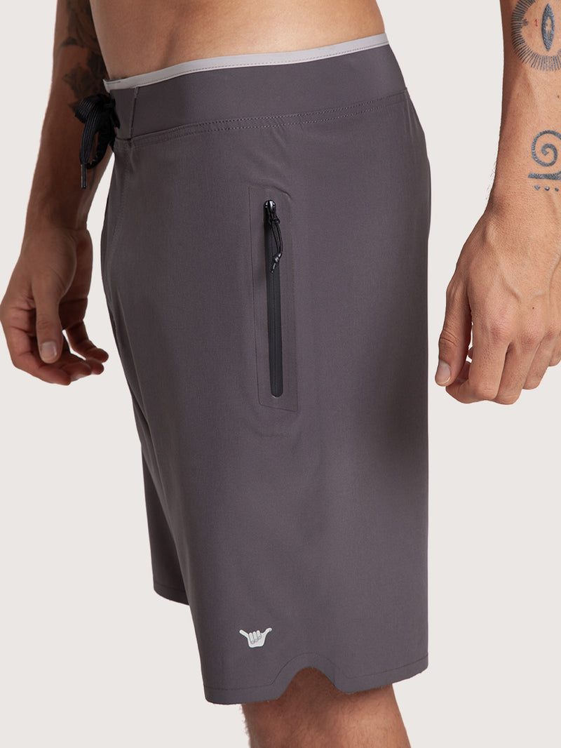 Boardshorts 19” Cinza Hang Loose Laser