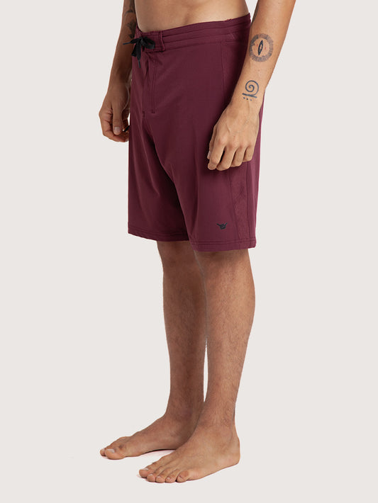 Boardshorts 19” Burgundy Hang Loose Texture