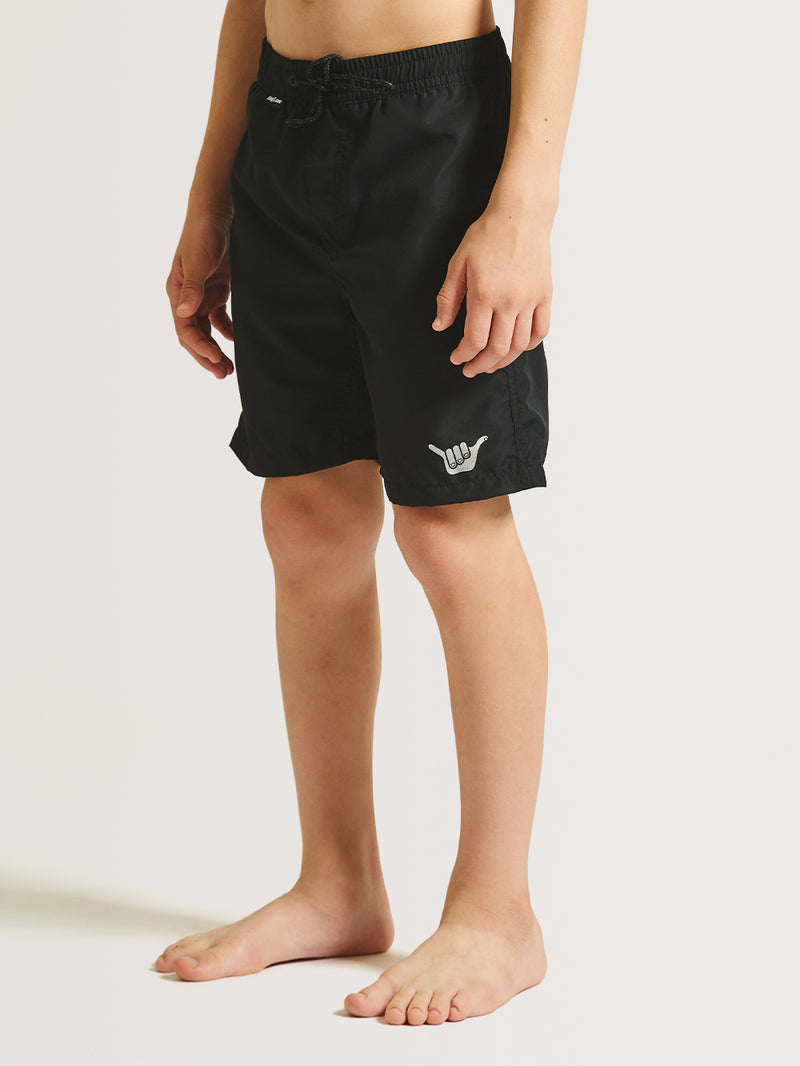 Shorts Hang Loose Button Preto