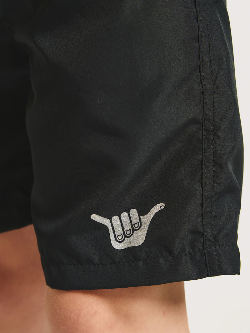 Shorts Hang Loose Button Preto