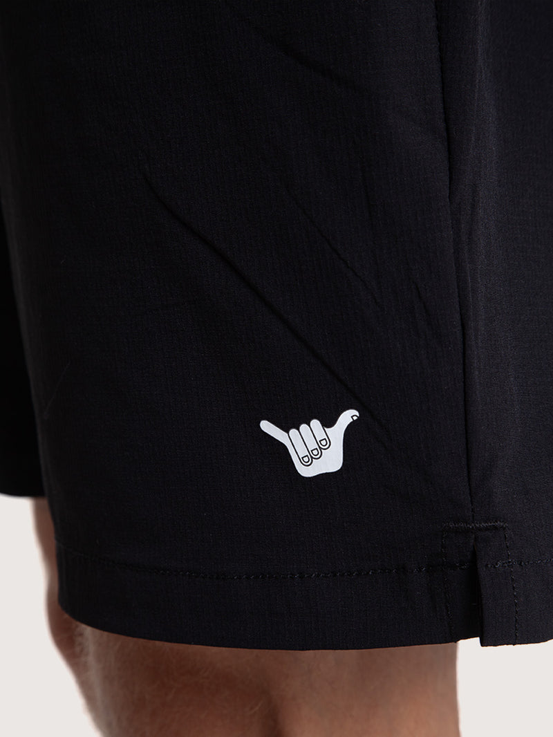 Bermuda Elástico Importada Hang Loose Zip Preta