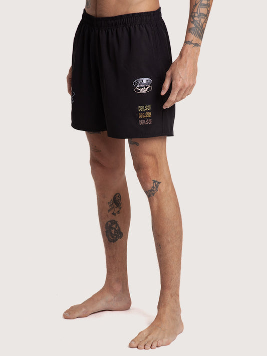 Shorts Volley Hang Loose Astor Preto
