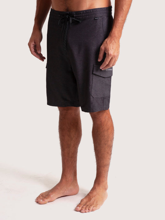 Bermuda Híbrida Hang Loose Halphwaist Cinza Claro