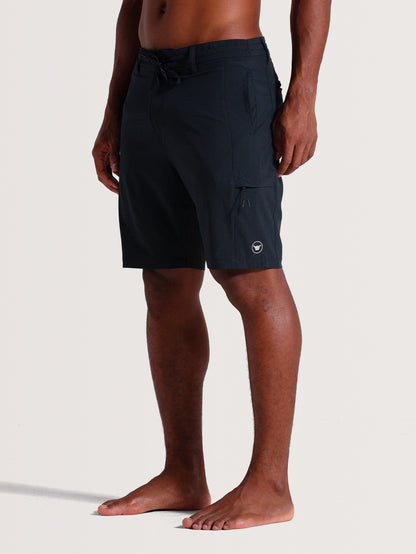 Bermuda Híbrida Preta Hang Loose Core