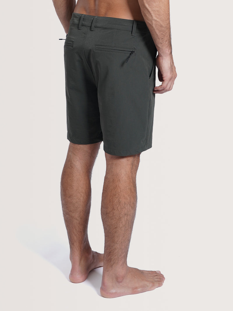 Bermuda Híbrida Preta Hang Loose Wash