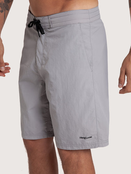 Bermuda Híbrida Hang Loose Cinza Taslon Importada