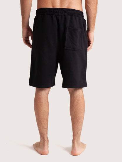 Bermuda Moletom Hang Loose Zip Preto