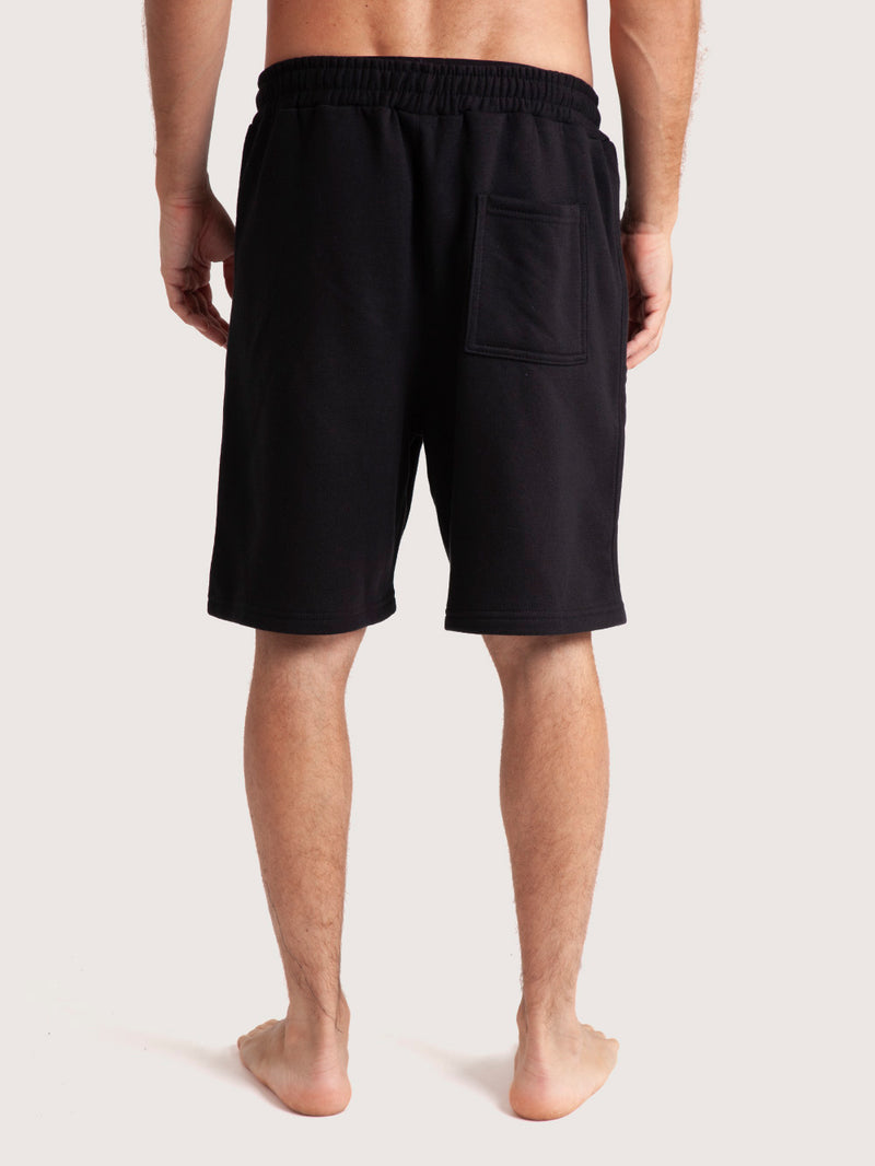 Bermuda Moletom Hang Loose Zip Preto