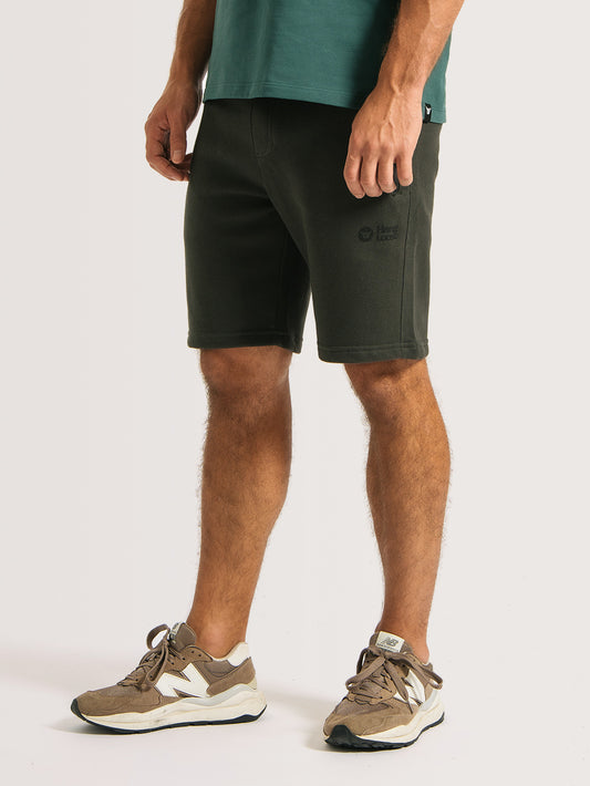 Bermuda Moletom Hang Loose Zip Chumbo