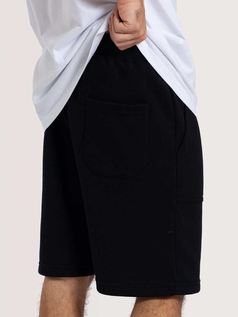 Bermuda Preta Hang Loose Typo