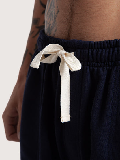 Bermuda Moletom Hang Loose Pocket Azul Marinho