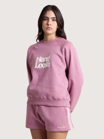 Moletom Careca Rosa Hang Loose Basic