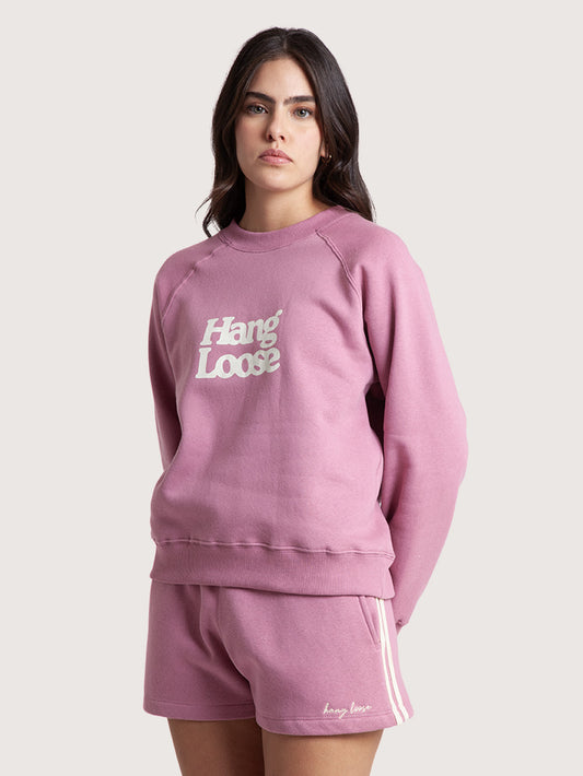Moletom Careca Rosa Hang Loose Basic