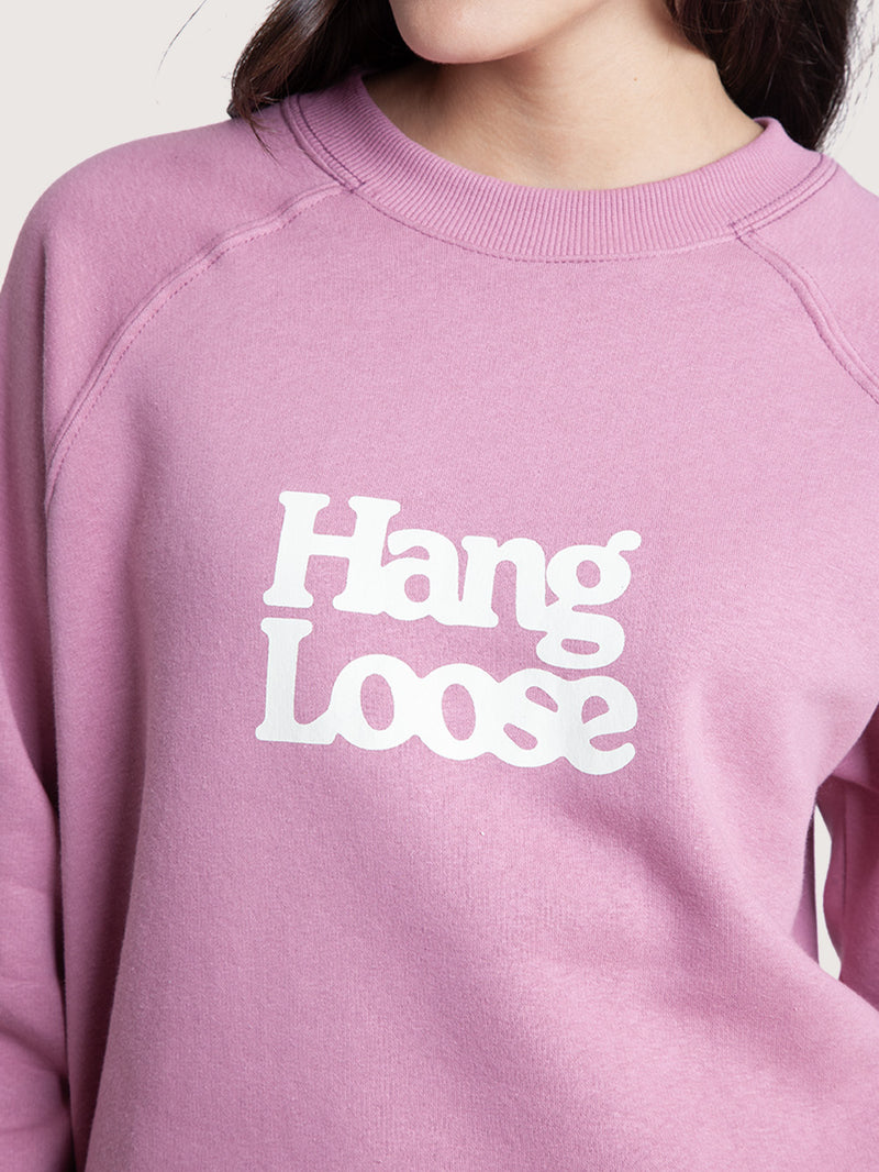 Moletom Careca Rosa Hang Loose Basic