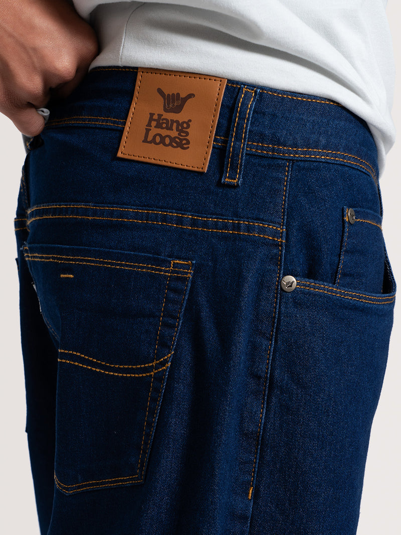 Calça Jeans Azul Escuro Hang Loose Slim