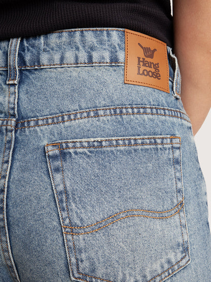 Calça Jeans Hang Loose Azul Claro Dirty