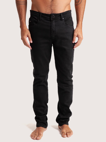 Calça Sarja Preta Hang Loose 5 Pockets