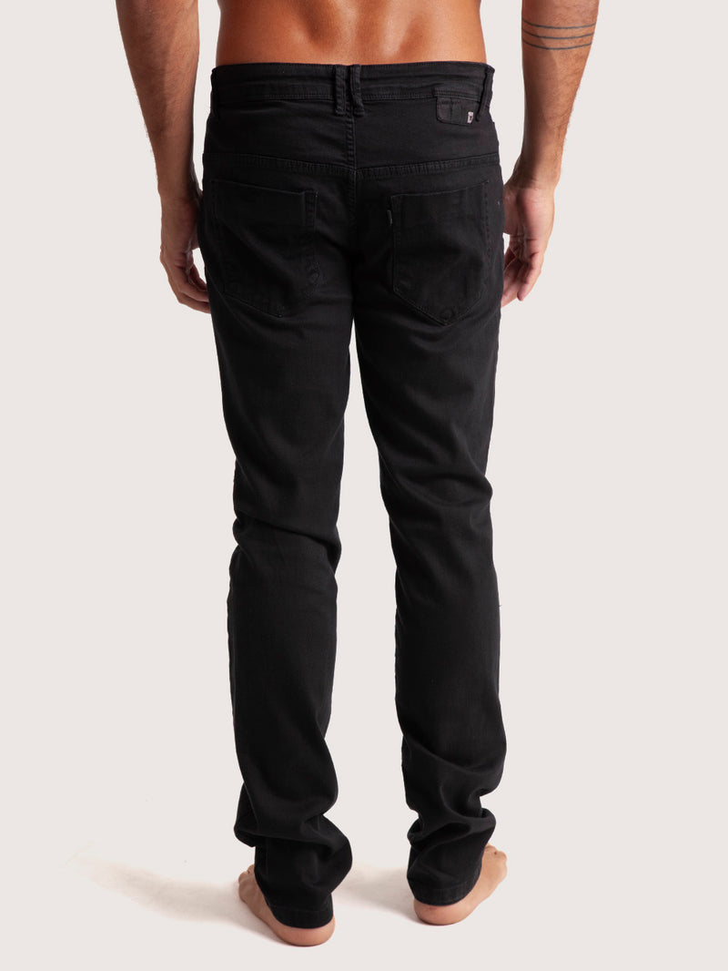 Calça Sarja Preta Hang Loose 5 Pockets