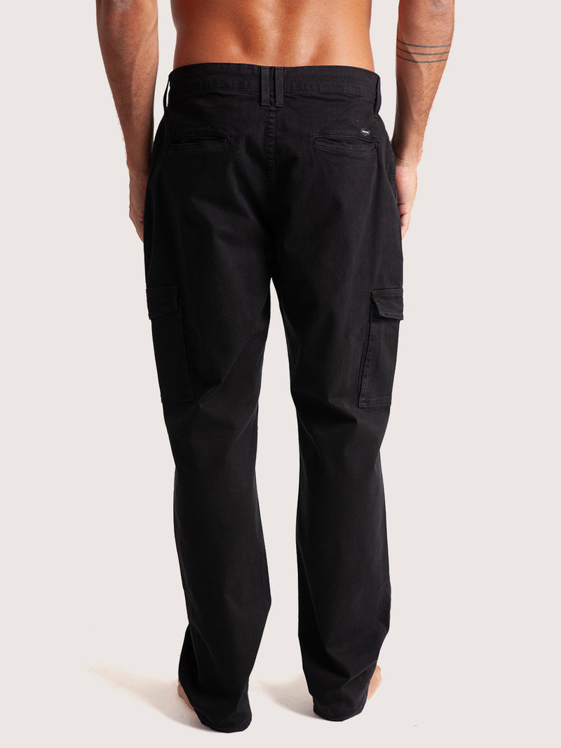 Calça Sarja Preta Hang Loose Cargo