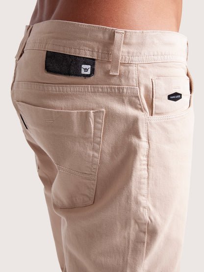 Calça Sarja Kaki Hang Loose