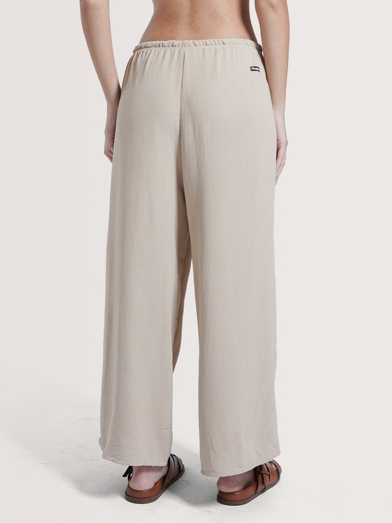 Calça Pantalona Areia Hang Loose Vibes