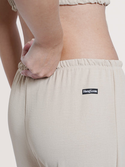 Calça Pantalona Areia Hang Loose Vibes