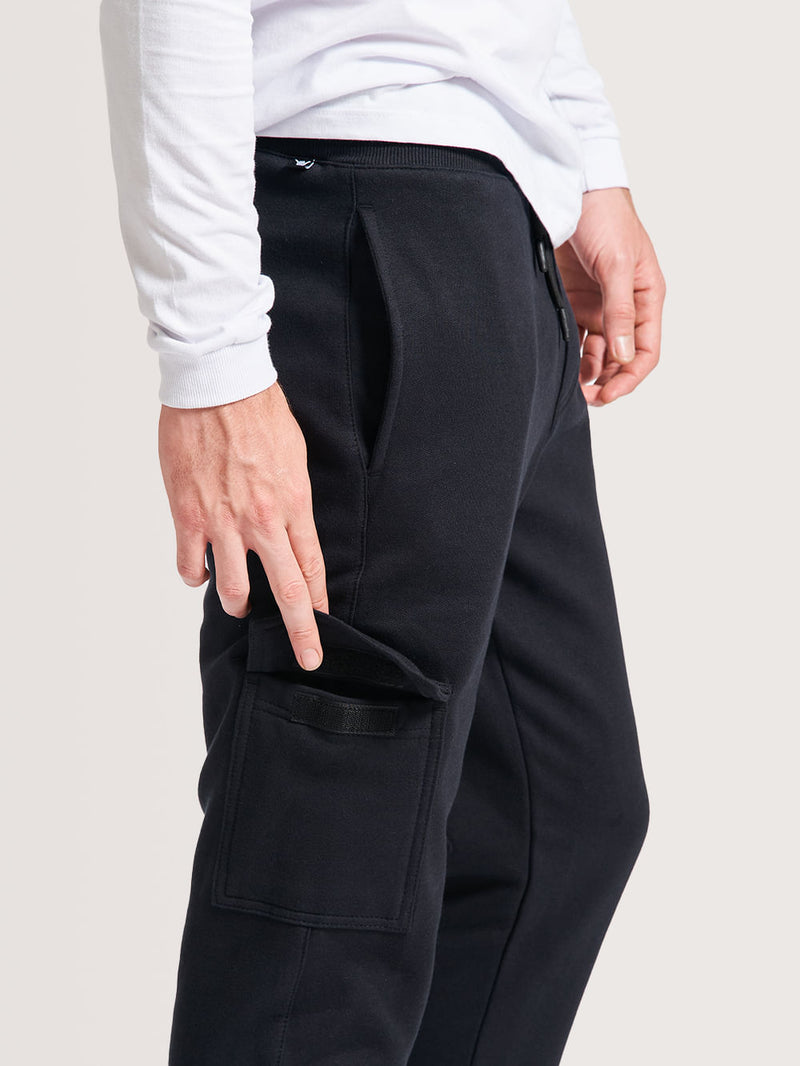 Calça Moletom Hang Loose Cargo Preto