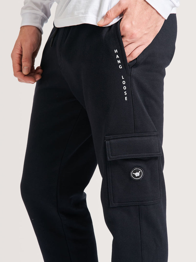 Calça Moletom Hang Loose Cargo Preto