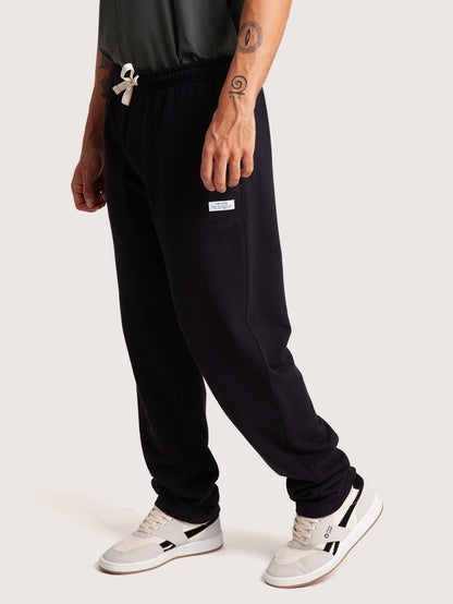 Calça Moletom Preta Hang Loose Pocket