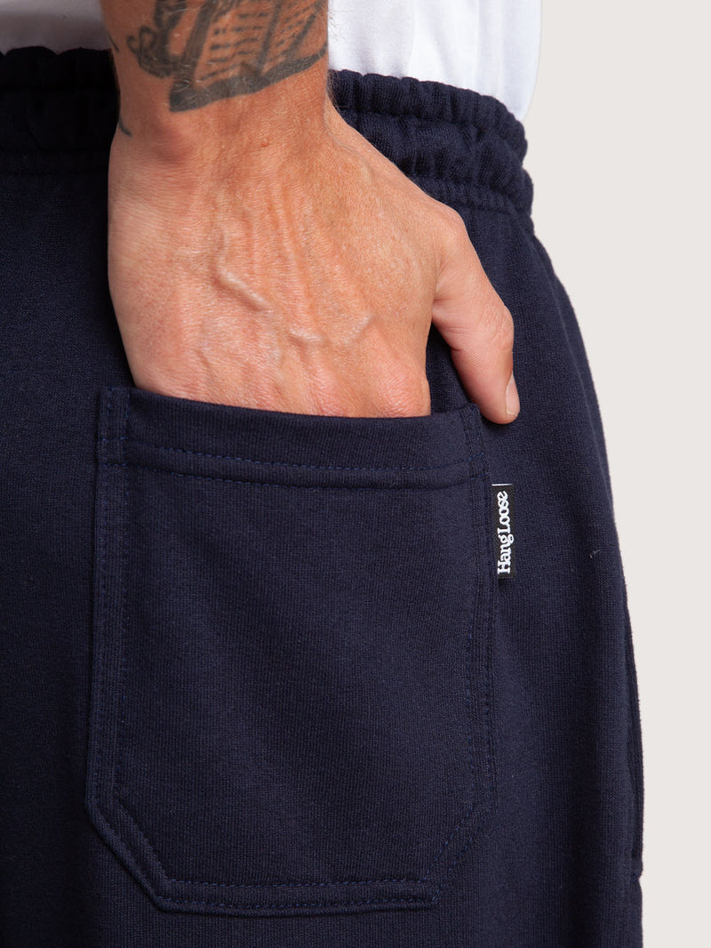 Calça Moletom Azul Marinho Hang Loose Pocket
