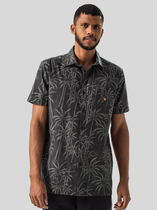 Camisa Manga Curta Hang Loose Nuts Chumbo