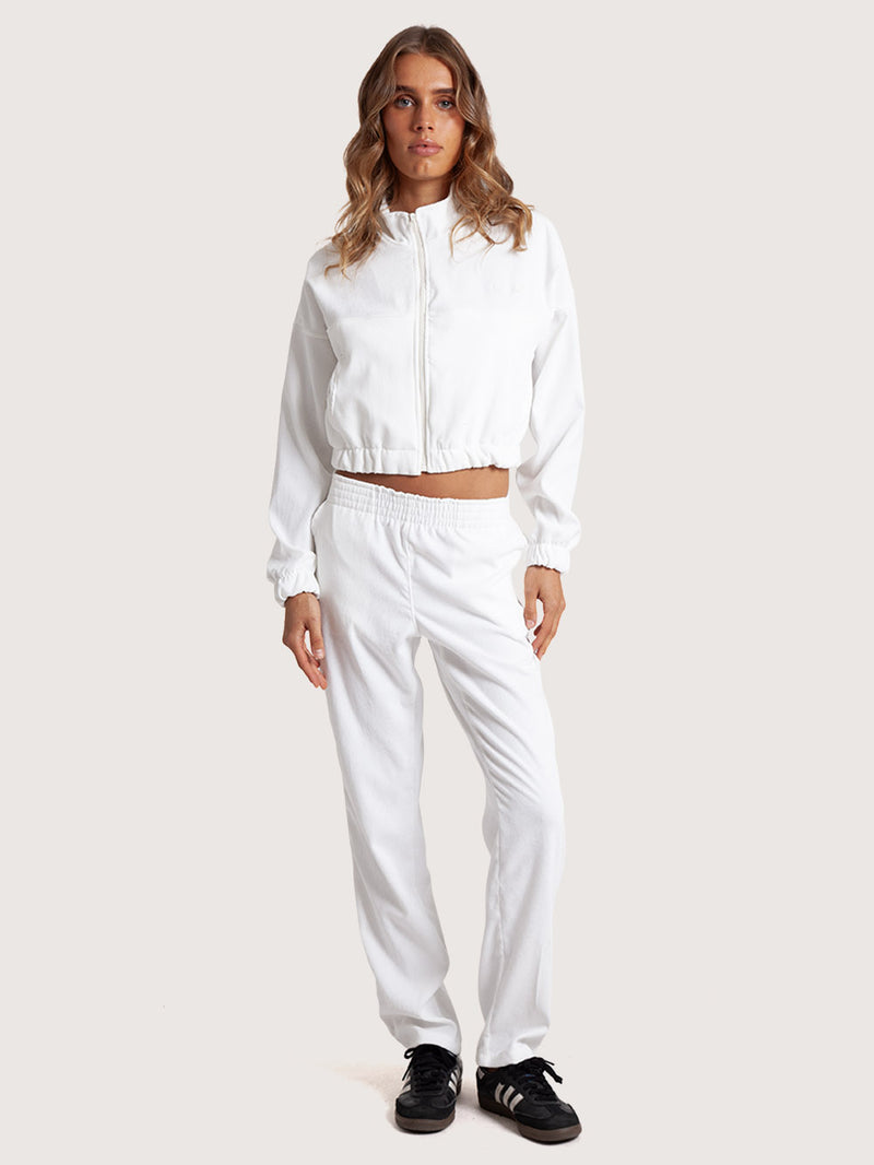 Calça Feminina Off White Reta Hang Loose Velvet